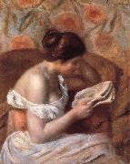 Pierre Auguste Renoir woman reading oil painting picture wholesale